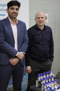 Business providers attending a Careers Fair at Queen Mary's College.