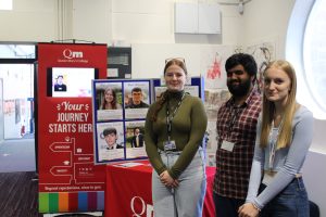 Queen Mary's College students pictured on Open Evening
