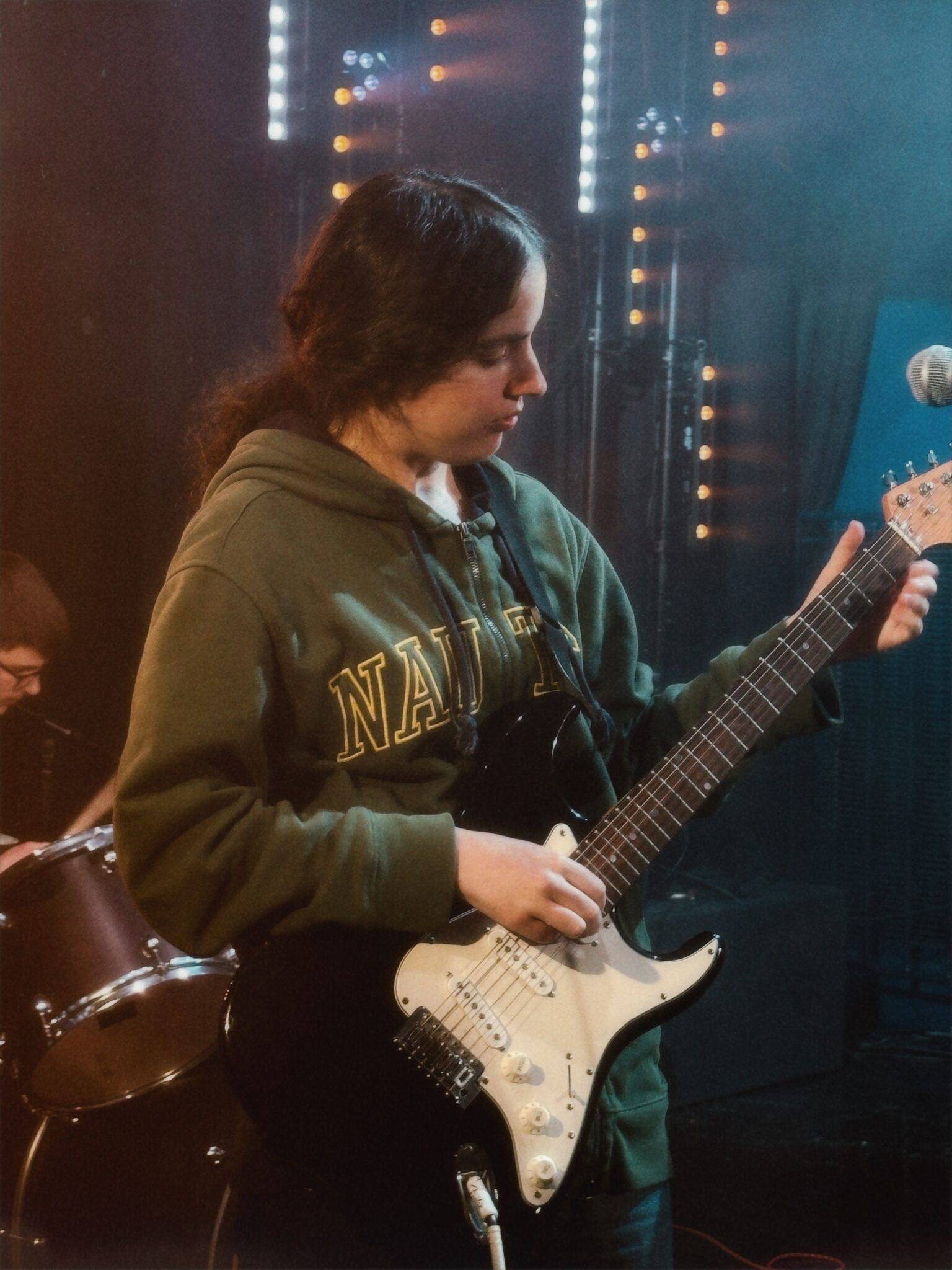 Vocational music students performing at Central Studio