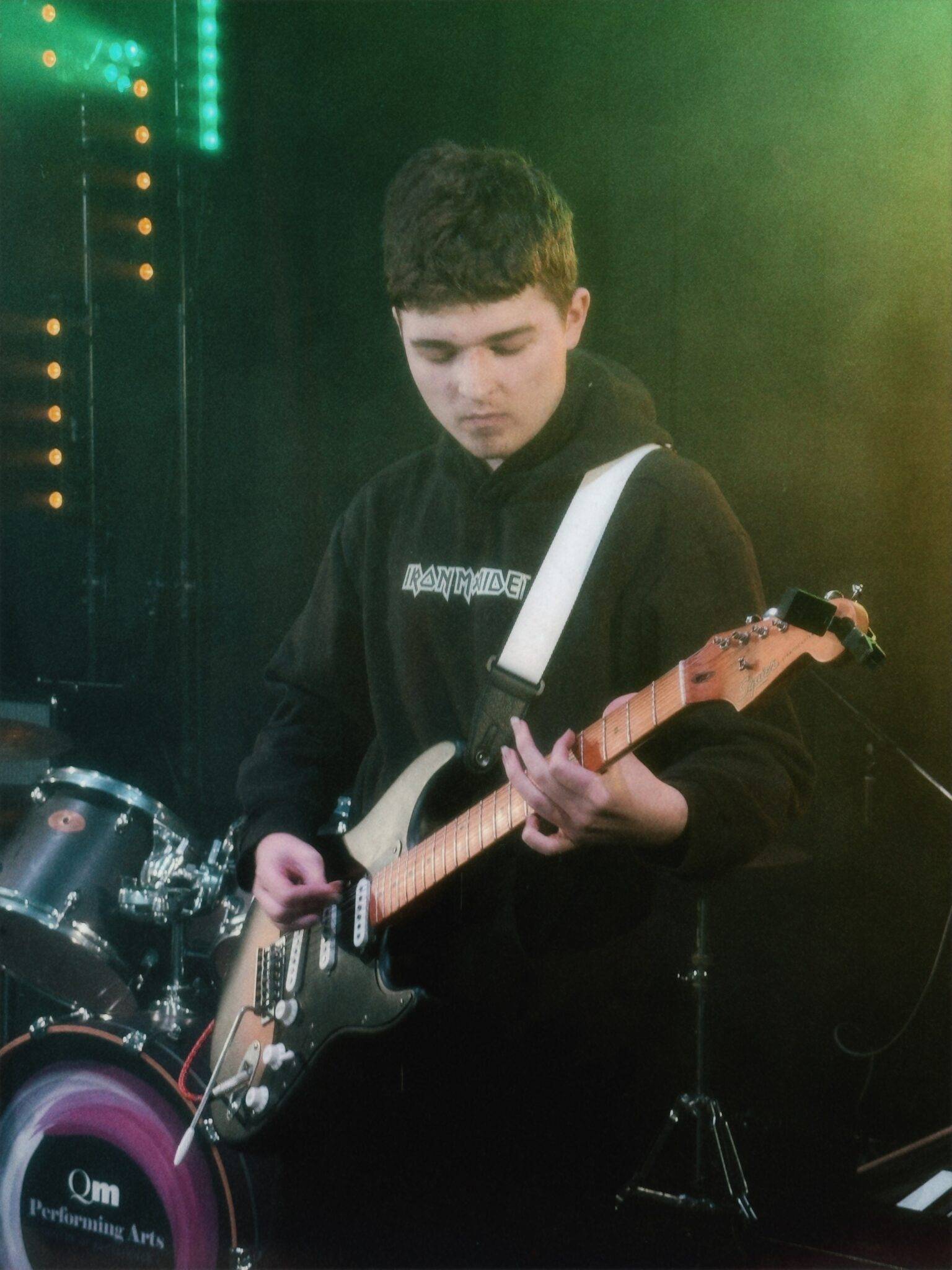 Vocational music students performing at Central Studio