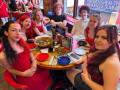 QMC Students Enjoying Their Meal In New York