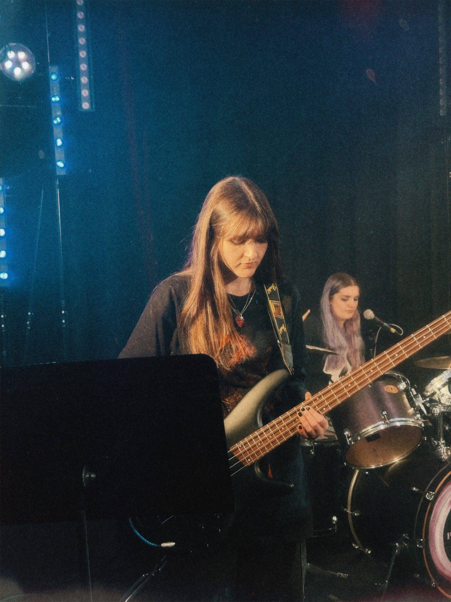 Vocational music students performing at Central Studio