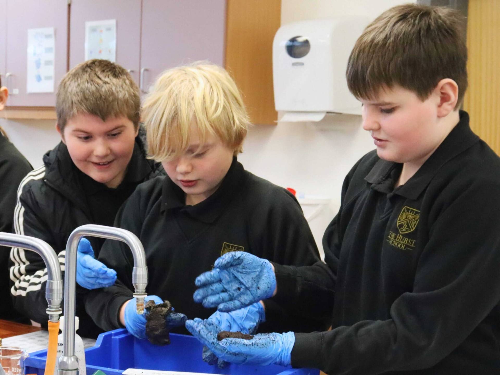 people in a science lab