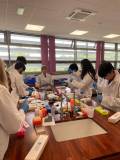 QMC science students in lab